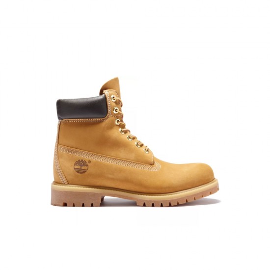 Timberland Men's 6-inch Premium Waterproof Boot - Wheat Nubuck - Size 12