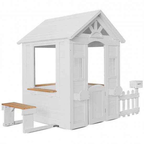 Lifespan Kids Teddy Cubby House in White (V2)