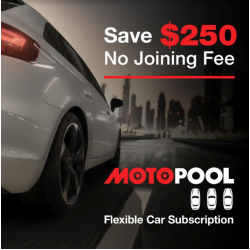 Save $250 on Joining fee with a Motopool Car Subscription 