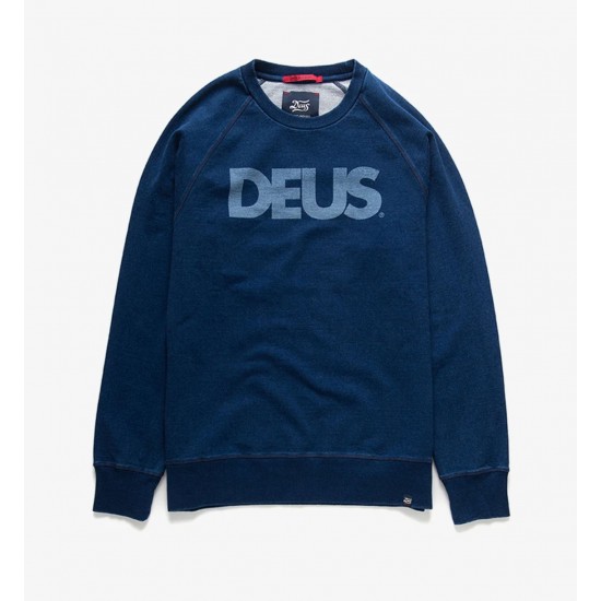 Deus Ex Machina All Caps Indigo Crew - Dark Indigo