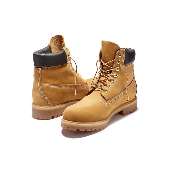 Timberland Men's 6 Inch Premium Boot Wheat Nubuck - Wheat Nubuck