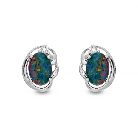 Wellington Jeweller - Precious Triplet Opal Earrings